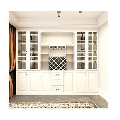 China (Size) LeTai Adjustable Wooden Particleboard Wine Cabinet for sale