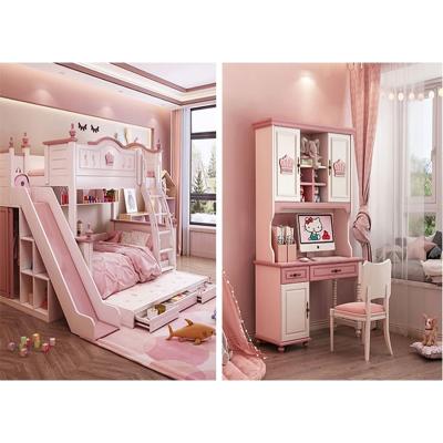 China (Size) Melamine Board Pink Adjustable Wooden Wardrobe 1 Bedroom Set Wardrobes Furniture Kids Wardrobe Clothes Organizer Customized by Letai for sale