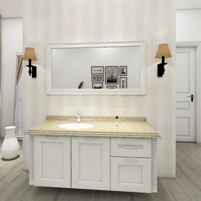 China Modern White Simple Singapore Style Bathroom Vanity Mirror Cabinet for sale