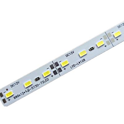 China Theme Park DC12V 72leds SMD 5630 Aluminum Profile Natural White Warm White Langdscape Household KTV Warehouse Aluminum Profile For LED Transom Rigid Strip Light 1m 50cm for sale