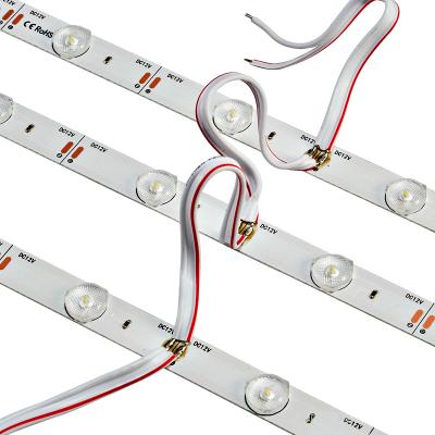 China Light Box 12V 3030 18LEDS 15.7mm Waterproof Diffuse Reflection Led Light Bar Rigid Led Backlight Strip With Lens for sale