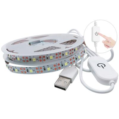 China Household KTV Warehouse Langdscape Cabinet Theme Park Wholesale USB 5V Touch Switch LED Strip Light SMD2835 Waterproof 1m 2m 3m 4m 5m Stepless Dimming Light Strips for sale