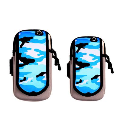 China LOGO Printed Sublimation Neoprene Mobile Phone Arm Case Waterproof Sports Running Mobile Phone Arm Bag Waterproof Case for sale