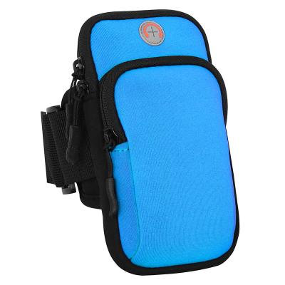 China Stylish Waterproof Portable Sports Armband Pocket Bags Sports Gym Arm Bag Outdoor Phone Bag for sale