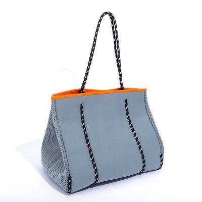 China Fashion New Style Neoprene Tote Bag Waterproof Large Volume Beach For Woman for sale