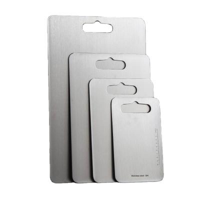 China Factory Sale New Products Sustainable Custom Kitchen Stainless Steel Cutting Board for sale