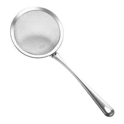 China Fast Delivery Good Metal Deep Concave Household Stainless Steel Mesh Funnel Spoon for sale