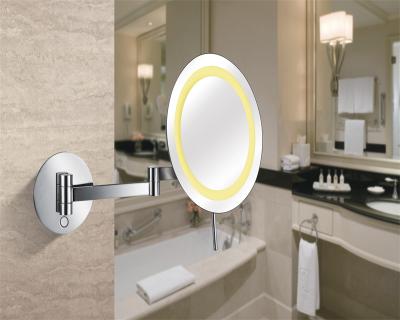 China Best Selling Magnifying Cosmetic Vanity Chrome Led Makeup Mirror Touch for sale