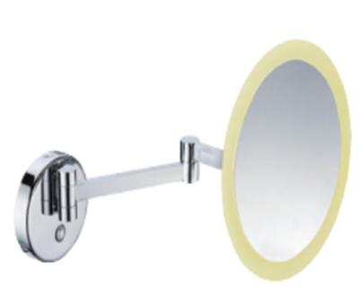 China Wall Lighted Foldable Draw Up Vanity Led Magnifying Makeup Beauty Mirror for sale