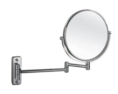 China Makeup Magnifying Brass Mirror Magnifying Bilateral Double Mirror Bathroom Mirror Without LED Light for sale