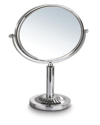 China Chrome Large Round Table Portable Magnifying Mirror for sale