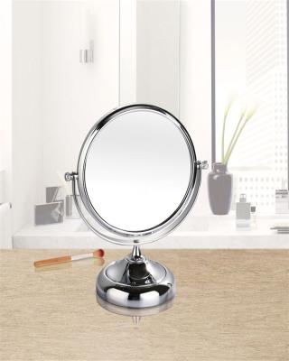 China Magnifying Round Vanity Double Sides Bathroom Table Mirror for sale