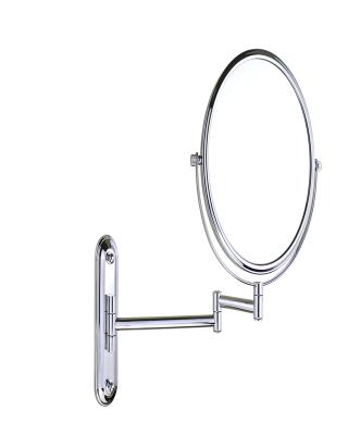 China 8 Inch Magnifying Double Sides Round Wall Mounted Bathroom Make Up Mirror for sale