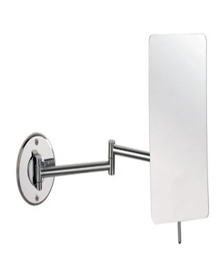 China Double Arm Extend Magnifying Wall Mounted Folding Bathroom SS Mirror For Make Up for sale