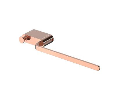 China Rose Gold Finished Bathroom Accessories Metal Durable Unique Multifunctional Wall Mounted Towel Ring for sale