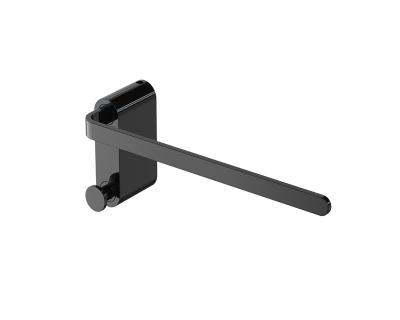 China Bathroom Accessories Durable Unique Multifunctional Metal Wall Mounted Black Finish Towel Ring for sale