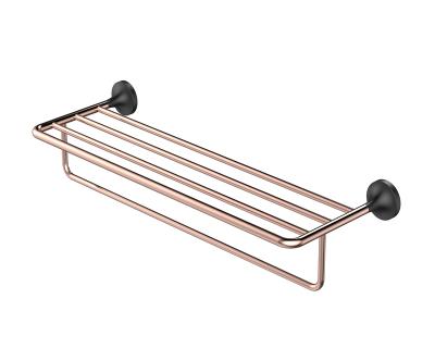 China High Quality Fashion Metal Bathroom Accessories Wall Mount Bathroom Rack for sale