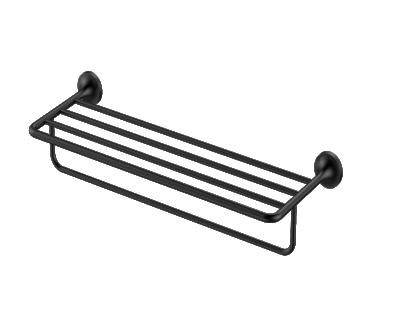 China New romantic style zinc alloy stainless steel bathroom and hotel wall mounted towel rack for sale