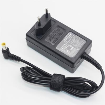 China LAPTOP AC Power Adapter for LG Monitor 19V 1.3A 6.5*4.4mm Pin Power Supply Yellow for sale