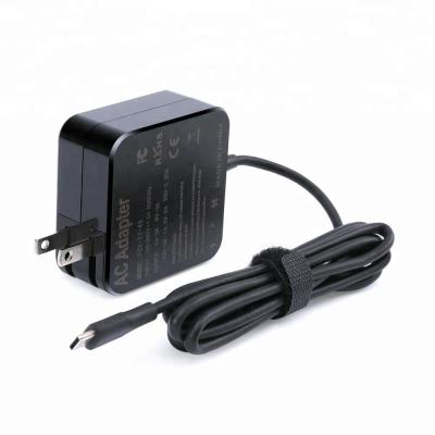 China LAPTOP 45w us type-c plug wall ac adapter charger power supply for laptop usb-c for sale