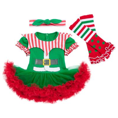 China Casual Baby Clown Dress Christmas Dress Socks Outfit for sale