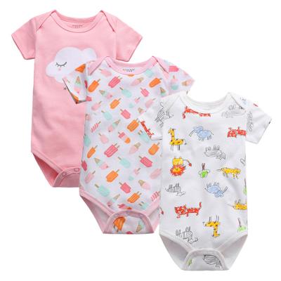 China Popular Baby Romper Cartoon Cotton Overalls Baby Short Sleeve Pajamas Clothing Jumpsuit For Baby for sale