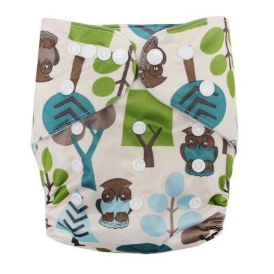 China Printed One Size Cloth Adjustable Washable Reusable Diapers For Babies And Boys for sale