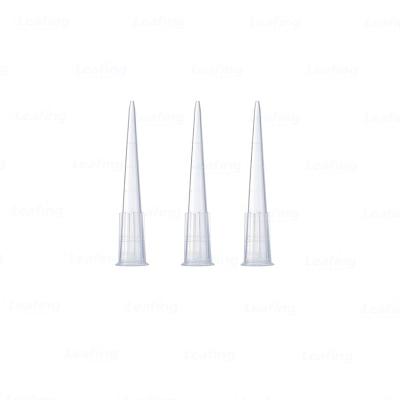 China Disposable Plastic Tubes Medical Lab Supplies No Enzymes High Transparency 10ul Pipette Tip Wholesale for sale