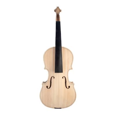 China NAOMI 4/4 Violin DIY Unfinished Violin DIY Full Size Violin Set Maple Body With Ebony Fingerboard for sale