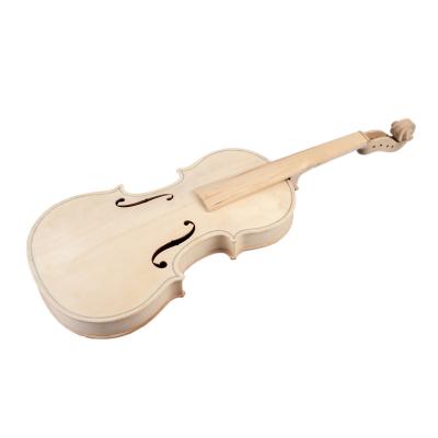 China NAOMI Violin DIY Violin Kit 1/2 Kit 1/2 Violin Neck Fiddle Kit Spruce Top Maple Back Natural Solid Wood Acoustic Fingerboard for sale