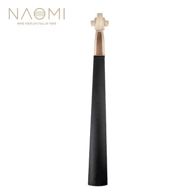 China NAOMI 4/4 Violin Neck Ebony Fingerboard DIY Kit W/Carved Scroll OEM Violin Neck for sale