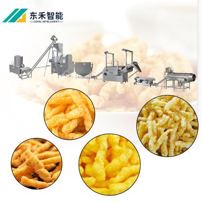 China Building Material Shops Automatic Cheese Balls Snacks Cheetos Extruder Making Machine Kurkure Processing Line for sale