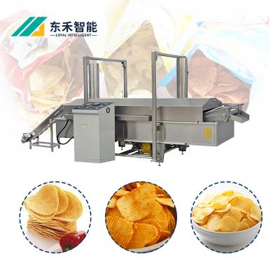 China food & Beverage Plant Automatic 100-500kg/h Potato Chips Making Machine for sale