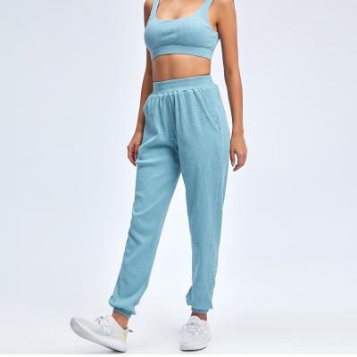 China Breathable Jogging Suit For Women Fitness Women Sport Yoga Gym Casual Clothing Two Piece Set Set Sports Bra And Yoga Pants Women Sportswear for sale