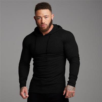 China New Autumn Fashion Men's Anti-wrinkle Hooded T-shirt Sweaters Slim Fit Men's Long Sleeve Pullovers Hoodies Men for sale