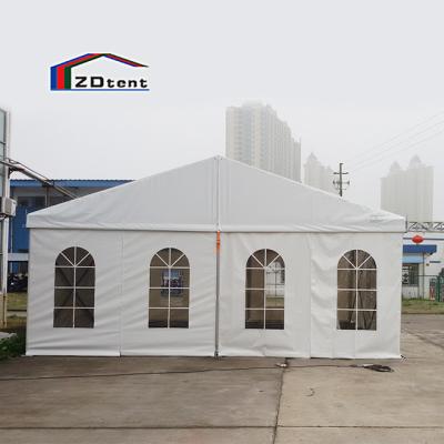 China Wind resistant; 200 Seater PVC Fabric Waterproof White Canopy Tent Outdoor Waterproof Party Tent for sale