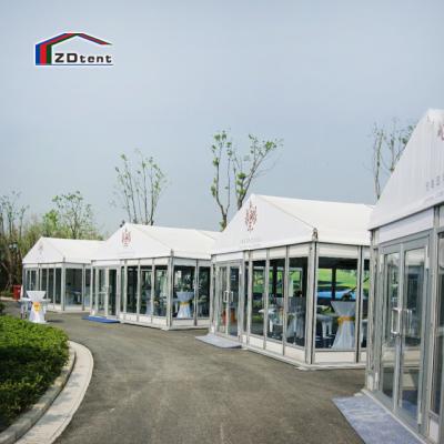 China Auto showroom ; conference ; exposure ; trade fair; event ; Clear Business Meeting Outdoor Glass Wall Span Tent Business Meeting Event Tent for sale