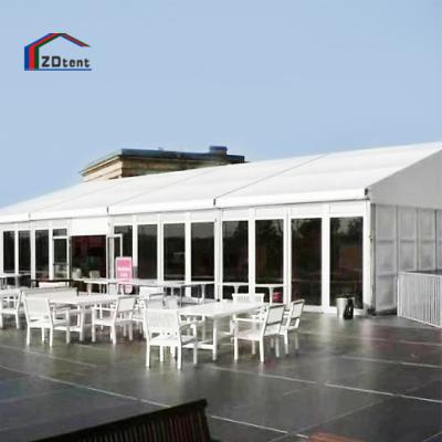 China Part ; fashion show ; outdoor high quality soundproof banquet glass wall transparent marquee business banquet tent for sale