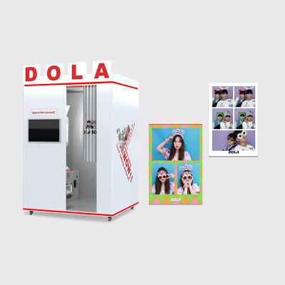 China Shopping Malls Promotion DOLA 360 Photo Booth With Led Lights for sale