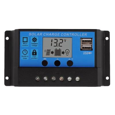 China Charger Controller Good Price PWM Solar Charge Controller 10A 20A 30A 12V 24V for sale