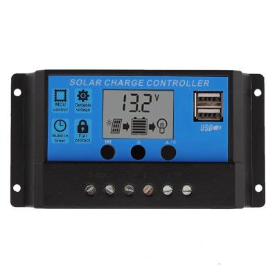 China LCD Solar Display PWM Controller 12v 24v 10a 20a 30a Smart Solar Charger Controller MAYBAT Solar Charge Controller for sale