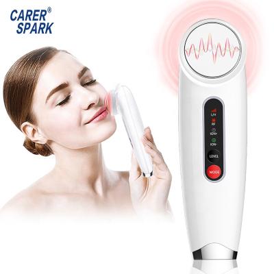 China Amazon Hot Selling Face Lift 4 in 1 Iontophoresis Rejuvenation Cleaning RF Vibration Peel Tightening Machine for sale