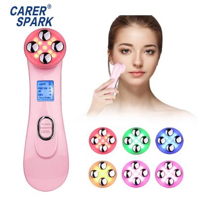 China Home Facial Pore Remover RF/EMS Massage Beauty Equipment/Phototherapy Use For Skin Rejuvenation And Eye Puffiness for sale