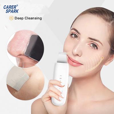 China Ultrasonic Facial Massager Beauty Care Skin Scrubber DEEP CLEANING Deep Cleansing Machine for sale