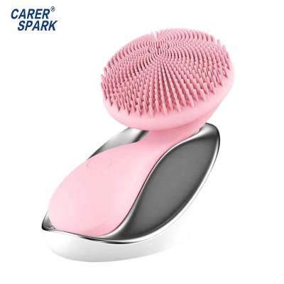 China Type 4 High Quality Sonic Gradient Waterproof Oily Skin Men's Silicone Facial Cleansing Acne Treatment Brush For Every Skin for sale