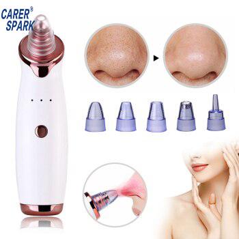 China Black Head Refillable Strong Acne Removal Strong Pore Suction Vacuum Blackhead Remover Facial Cleansing Device for sale