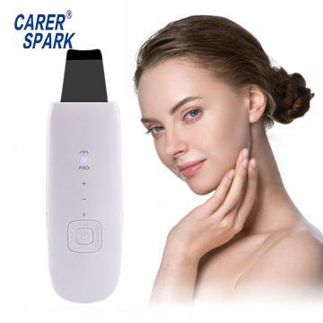 China Sonic Skin Scrubber With Skin Personal Dead Peeling Deep Cleansing Lightening Function Removal Face Acne Removal for sale