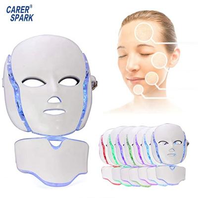 China Skin Tightening 7 Colors Face Mask Machine Face Mask Machine Light Therapy Acne Skin Rejuvenation Electric Face And Neck Light Therapies Led Facial for sale