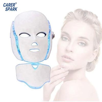 China Skin Tightening Light Beauty Home Use 7 Colors Neck Skin Rejuvenation Face Care Treatment Facial Led Mask With Anti-acne Function for sale