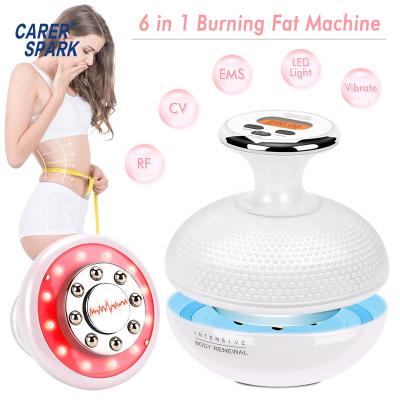 China Weight Loss 5 in 1 Red and Blue Ultrasound RF Ultrasound Therapy EMS Light LED Cavitation Home Machine with Stretch Marks Removal Function for sale